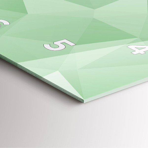 Skleněné hodiny čtvercové Trojúhelníky abstraktní