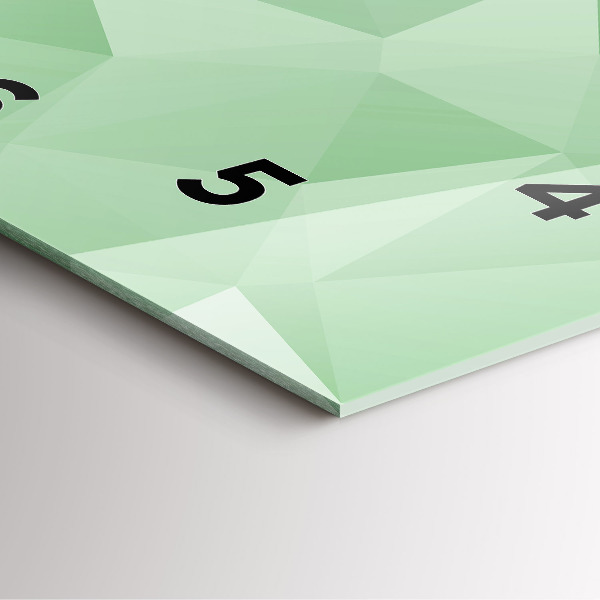 Skleněné hodiny čtvercové Trojúhelníky abstraktní