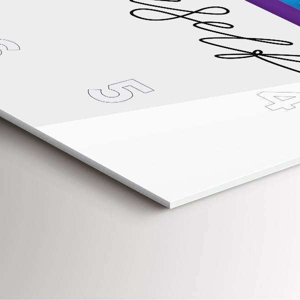 Skleněné hodiny čtvercové Nápis Buď sám sebou