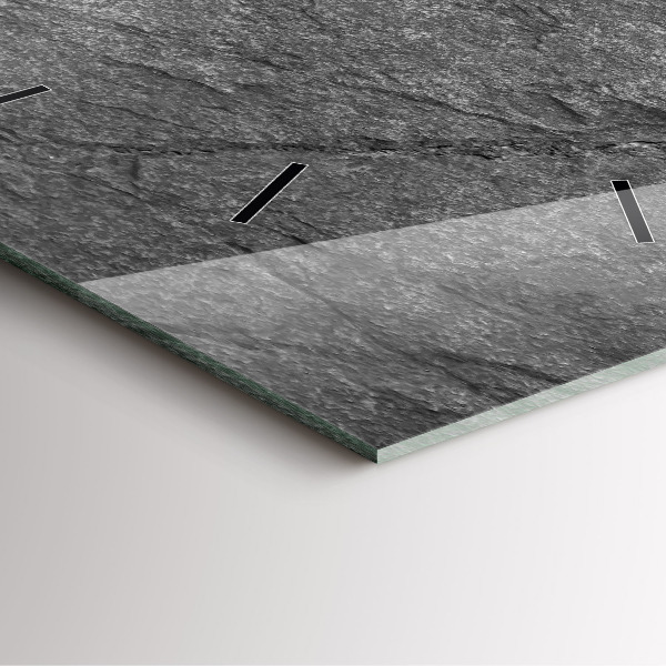 Skleněné hodiny čtvercové Sopečná skála