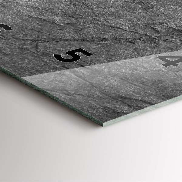 Skleněné hodiny čtvercové Sopečná skála