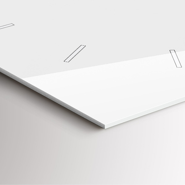 Skleněné hodiny čtvercové Tropické listy