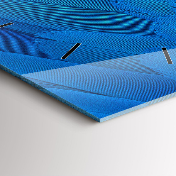 Skleněné hodiny čtvercové Ptačí pírko