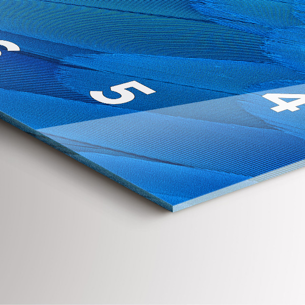 Skleněné hodiny čtvercové Ptačí pírko