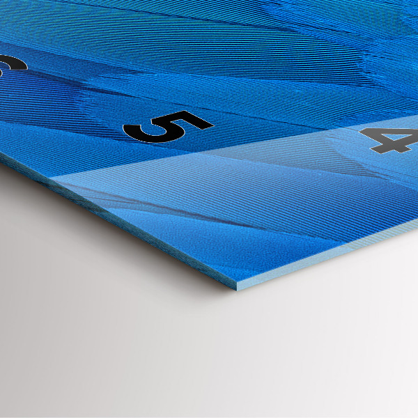 Skleněné hodiny čtvercové Ptačí pírko