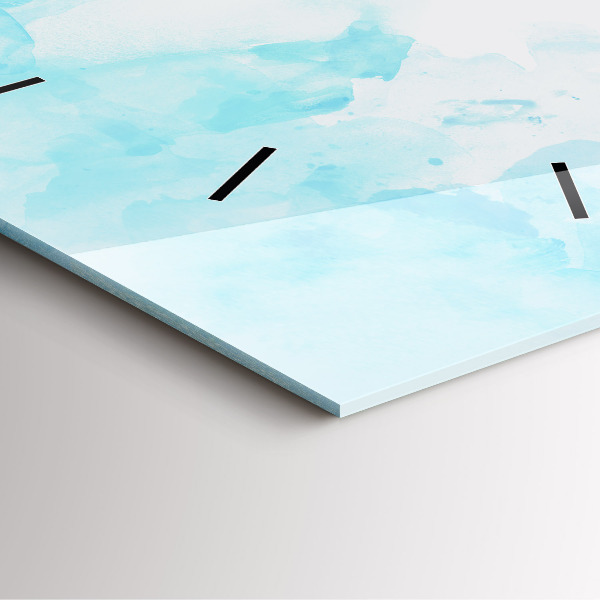 Skleněné hodiny čtvercové Malované skvrny