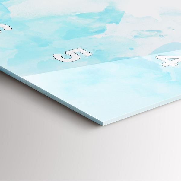 Skleněné hodiny čtvercové Malované skvrny