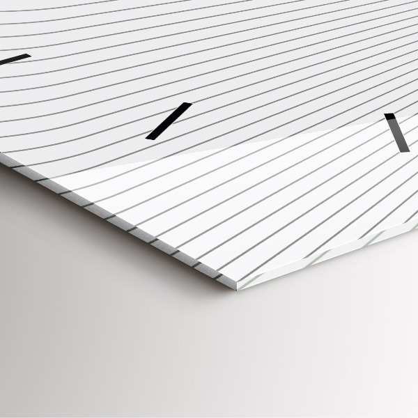 Skleněné hodiny čtvercové Čáry abstraktní