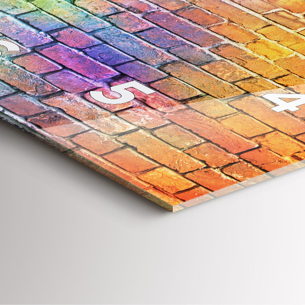 Skleněné hodiny čtvercové Malovaná zeď