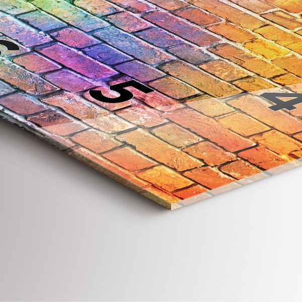 Skleněné hodiny čtvercové Malovaná zeď