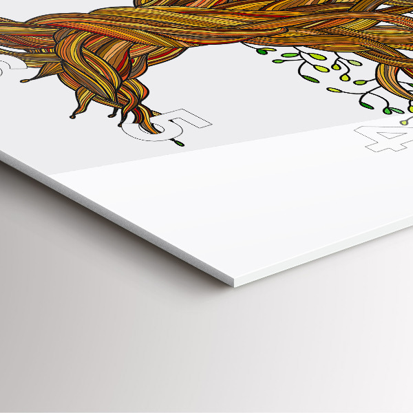 Skleněné hodiny čtvercové Strom a kořeny