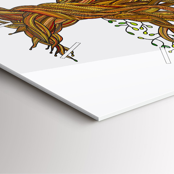 Skleněné hodiny čtvercové Strom a kořeny