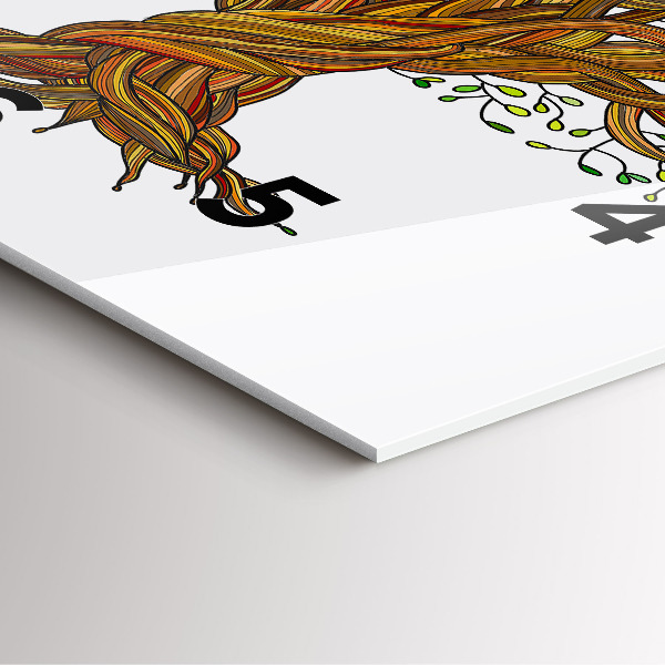 Skleněné hodiny čtvercové Strom a kořeny