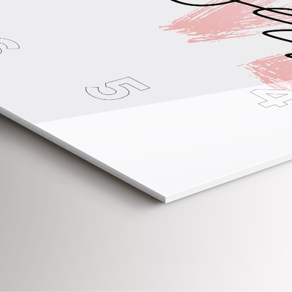 Skleněné hodiny čtvercové Nápis Miluj se