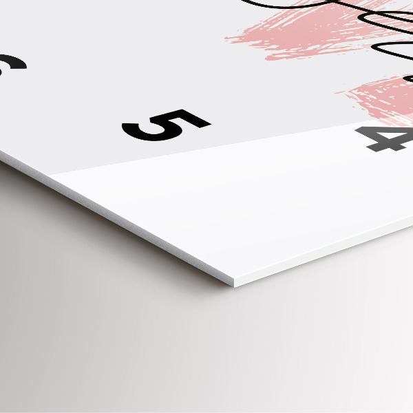 Skleněné hodiny čtvercové Nápis Miluj se