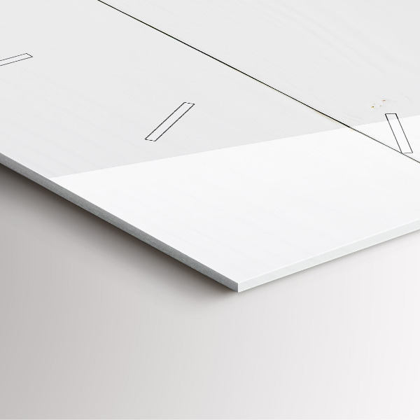 Skleněné hodiny čtvercové Nápis House