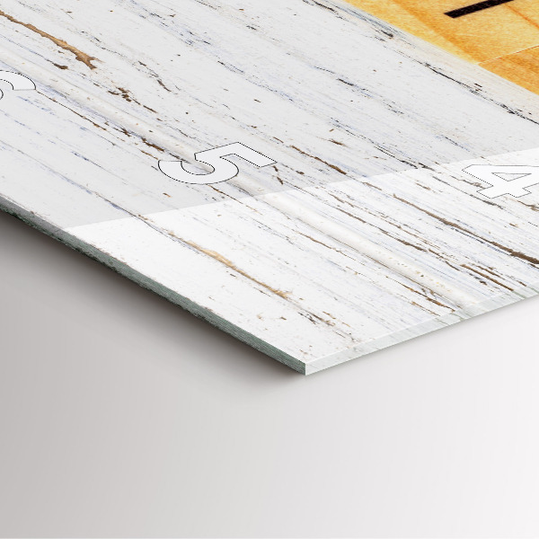 Skleněné hodiny čtvercové Rodina