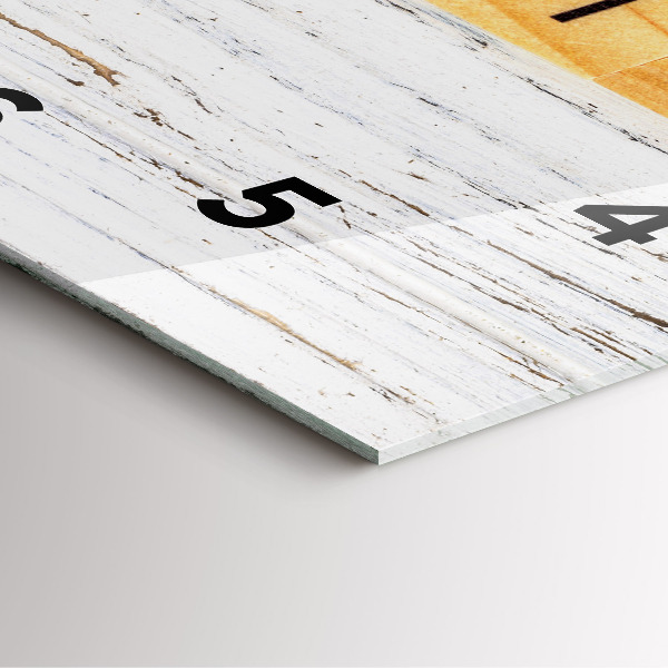 Skleněné hodiny čtvercové Rodina