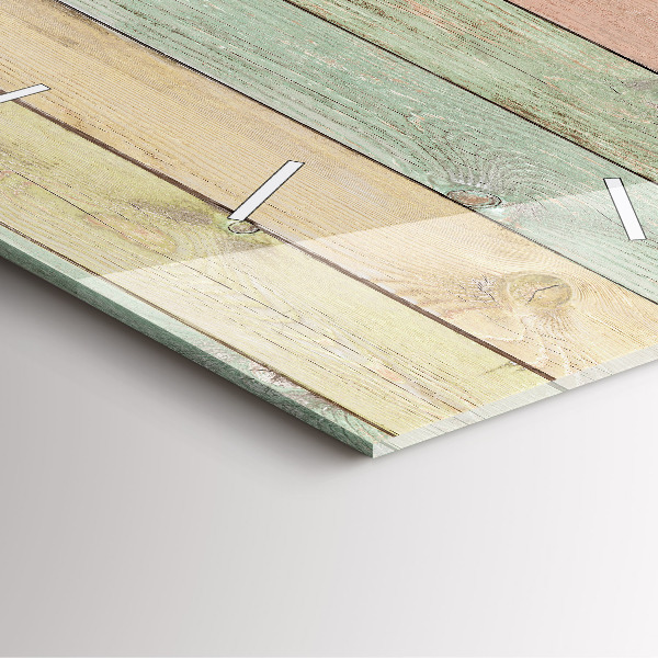 Skleněné hodiny čtvercové Barevné desky