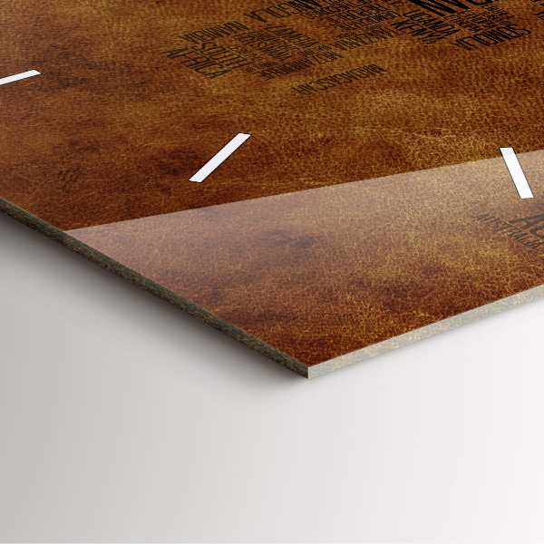 Skleněné hodiny čtvercové Mapa a názvy zemí