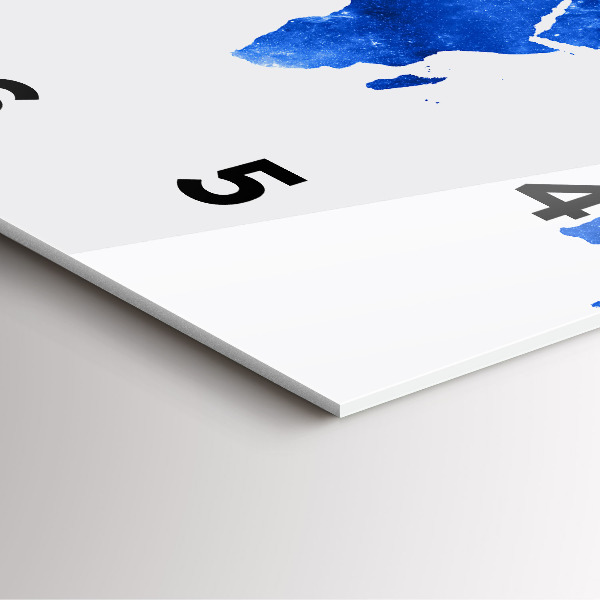 Skleněné hodiny čtvercové Kosmická mapa světa