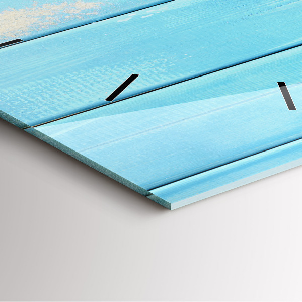 Skleněné hodiny čtvercové Plážové doplňky a prkna