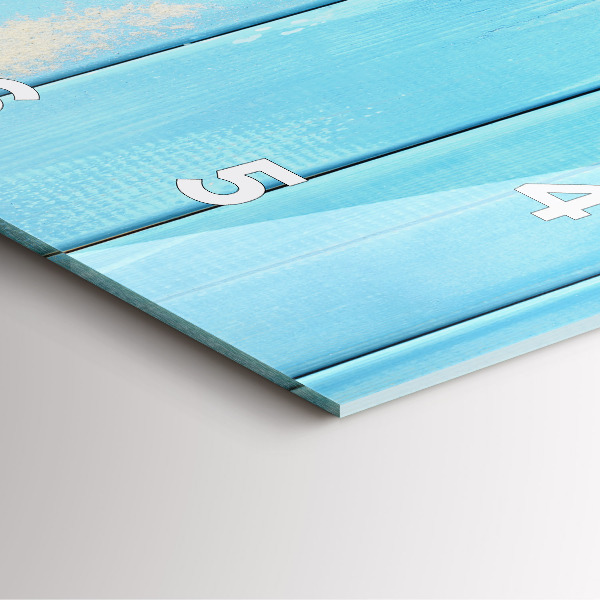 Skleněné hodiny čtvercové Plážové doplňky a prkna