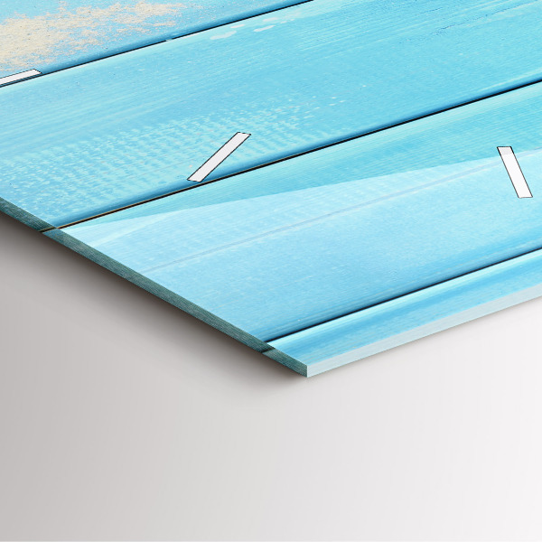 Skleněné hodiny čtvercové Plážové doplňky a prkna