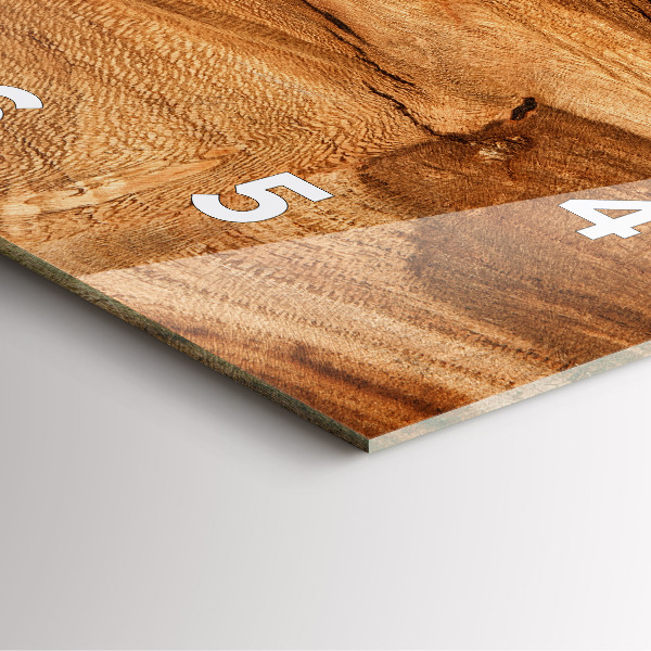 Skleněné hodiny čtvercové Textura dřeva