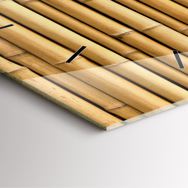 Skleněné hodiny čtvercové Bambusové tyče