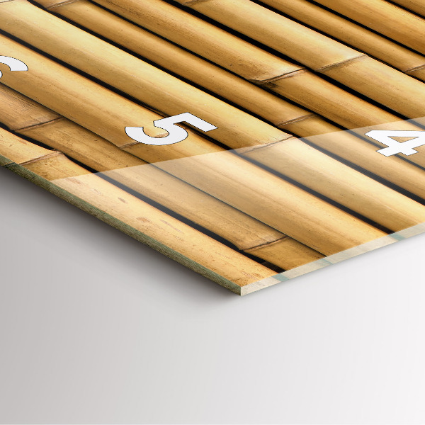 Skleněné hodiny čtvercové Bambusové tyče