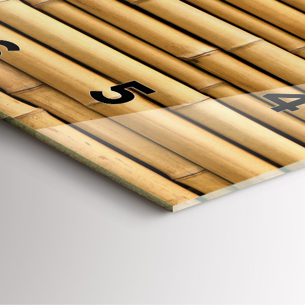 Skleněné hodiny čtvercové Bambusové tyče