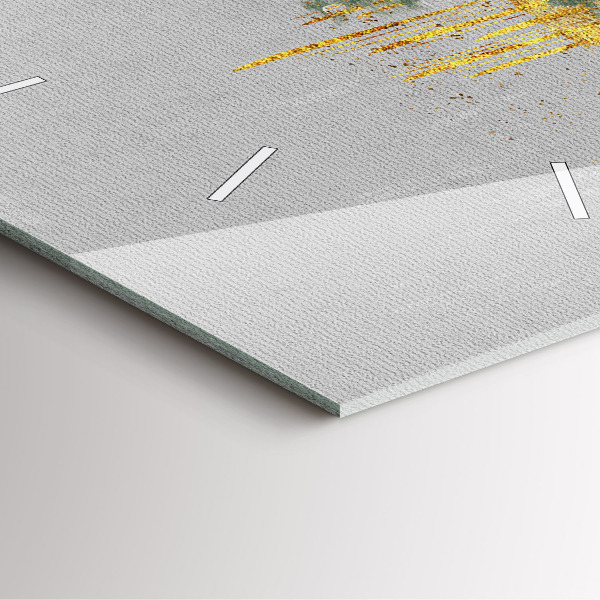 Čtvercové nástěnné hodiny Dekorativní vzor