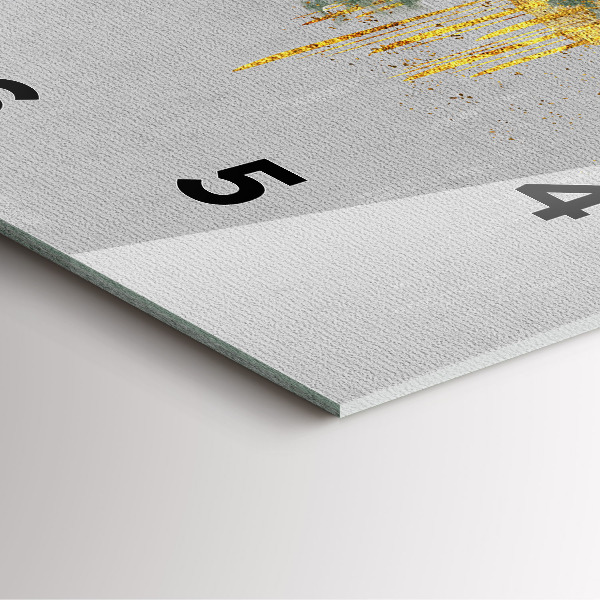 Čtvercové nástěnné hodiny Dekorativní vzor