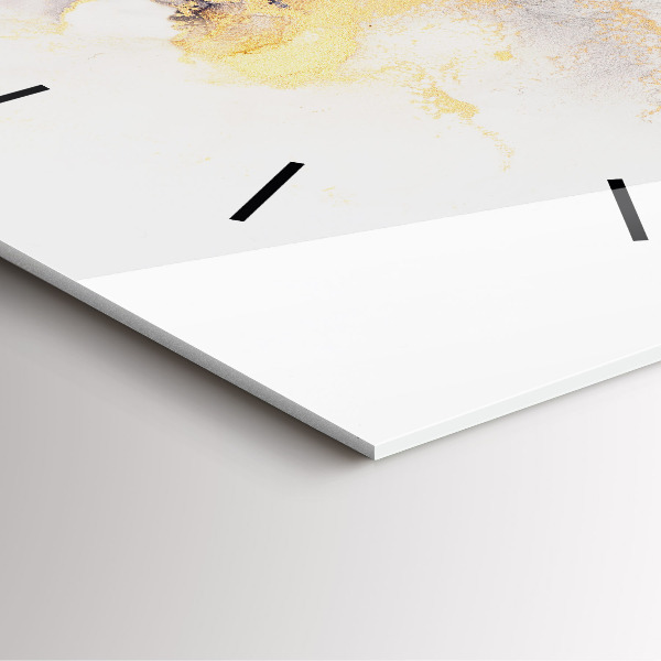 Čtvercové nástěnné hodiny Mramorový vzor