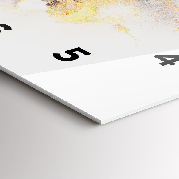 Čtvercové nástěnné hodiny Mramorový vzor