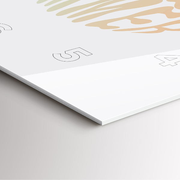 Čtvercové nástěnné hodiny Ahoj léto!