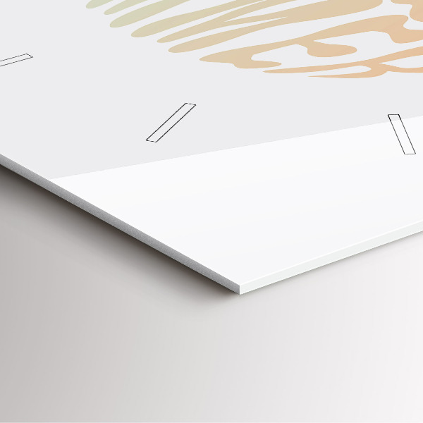 Čtvercové nástěnné hodiny Ahoj léto!