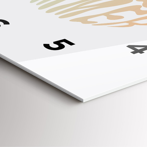 Čtvercové nástěnné hodiny Ahoj léto!