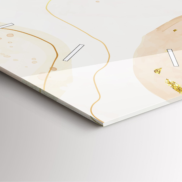 Čtvercové nástěnné hodiny Akvarelové skvrny