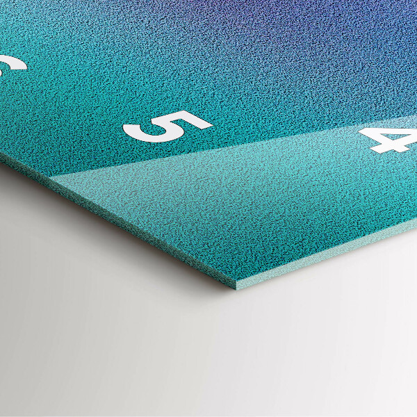 Čtvercové nástěnné hodiny Gradientní vzor