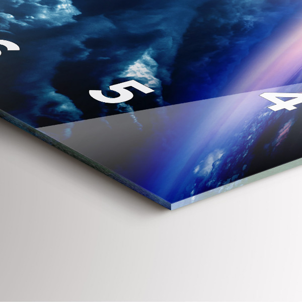 Skleněné hodiny čtvercové Velká galaxie