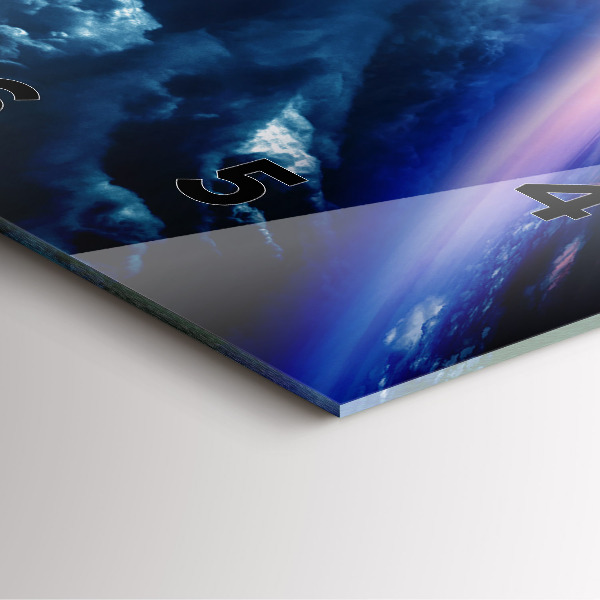 Skleněné hodiny čtvercové Velká galaxie