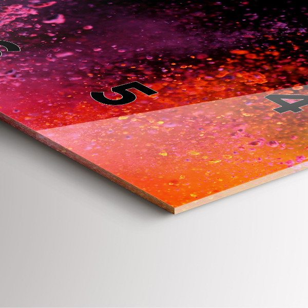 Skleněné hodiny čtvercové Exploze barev