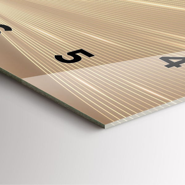 Skleněné hodiny čtvercové Abstraktní světlo