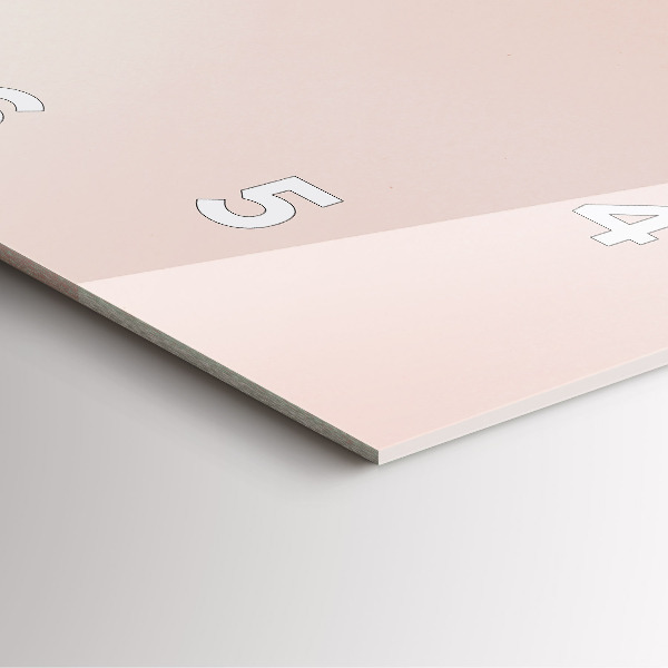 Skleněné hodiny čtvercové Zlaté tropické listy