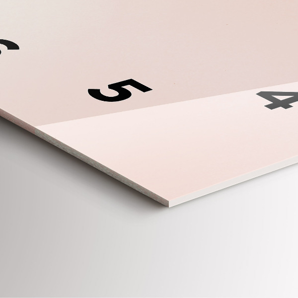 Skleněné hodiny čtvercové Zlaté tropické listy