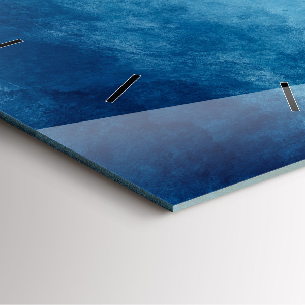 Skleněné hodiny čtvercové Abstraktní voda