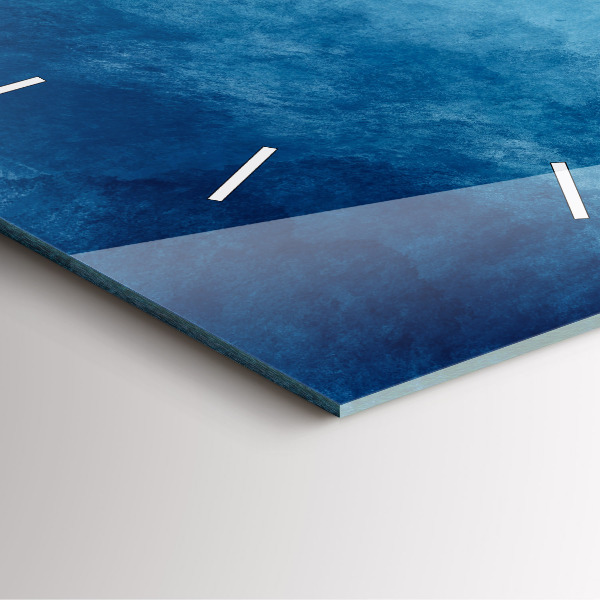 Skleněné hodiny čtvercové Abstraktní voda