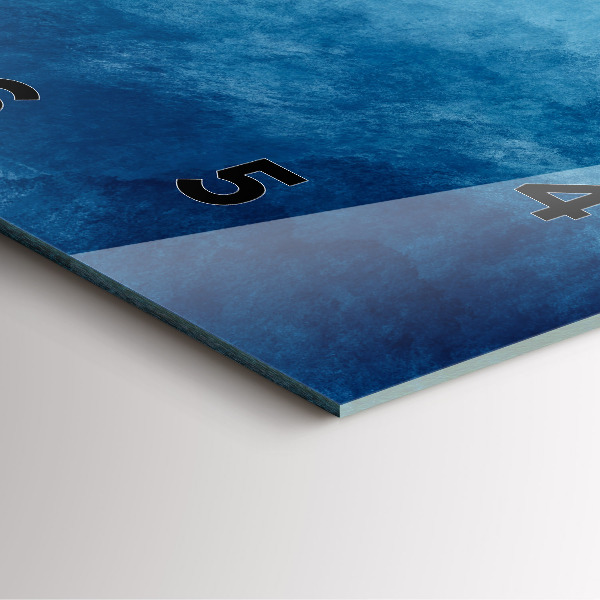 Skleněné hodiny čtvercové Abstraktní voda